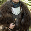 Leather medieval brigandine, brown (1) Leather medieval brigandine, brown