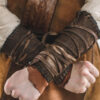 Medieval leather bracers for Larp