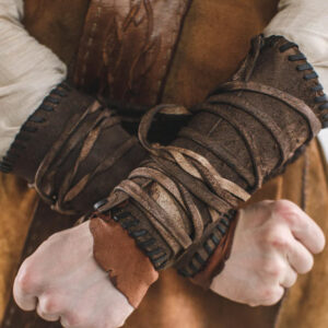 Medieval Leather Bracers (8) Medieval leather bracers for Larp