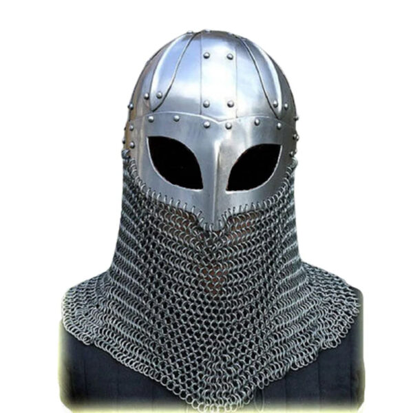 Viking Chainmail Helmet for Battle Armor